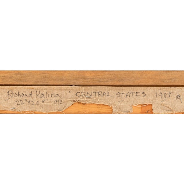 Richard Kalina "Central States" Oil on Canvas For Sale In New York - Image 6 of 7