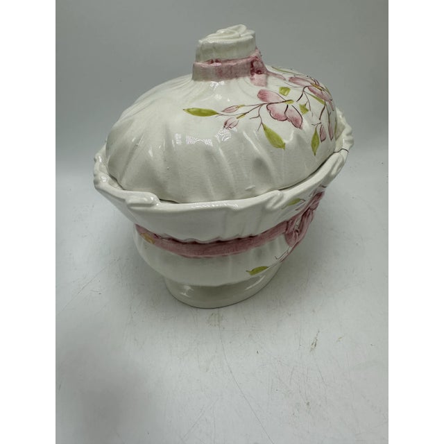 Pink Vintage Italian Covered Dish For Sale - Image 8 of 8