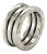 25175 - Bvlgari B.zero1 Three-Band Ring in 18k White Gold - Size 49 For Sale