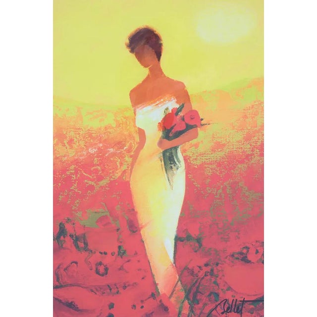 A brilliant modern fauvist original lithograph by Emile Bellet (France 1941-2022). The work is from an edition of 950...