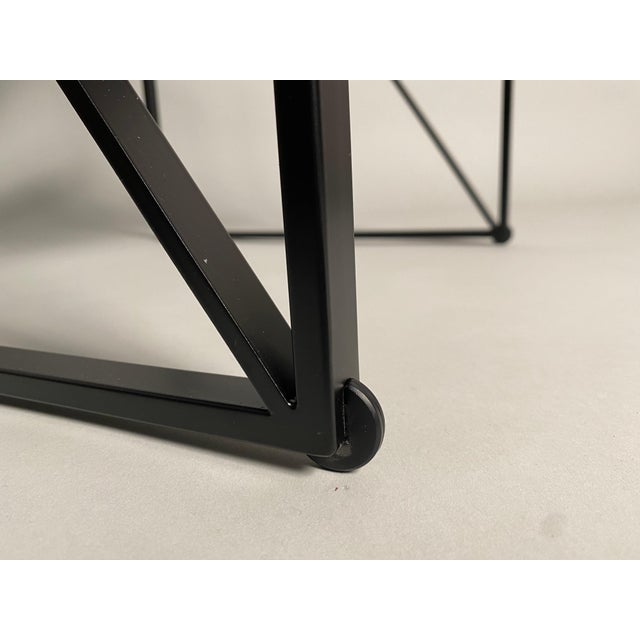 Second Black Metal Chair Aka Mod. 602 attributed to Mario Botta, 1982 For Sale - Image 9 of 10