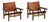 Danish Modern Hunting Chairs in Oak and Leather attributed to Kurt Østervig, 1960s, Set of 2 For Sale