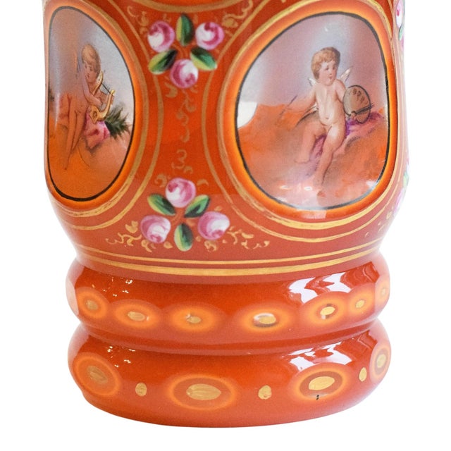 Glass Virgin Mary with Child Cup, 1800s For Sale - Image 7 of 8