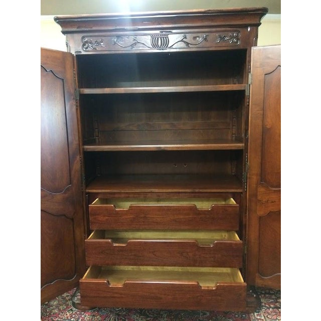 Brown Vintage Wardrobe, Armoire, French Style For Sale - Image 8 of 10