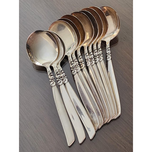 1950s Service for 12 Plus Hostess and Completer Oneida South Seas Community Silver Plated Flatware Set - 108 Pieces For Sale - Image 15 of 18