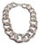 Vintage Givenchy Silver Tone Chunky Chain Necklace For Sale