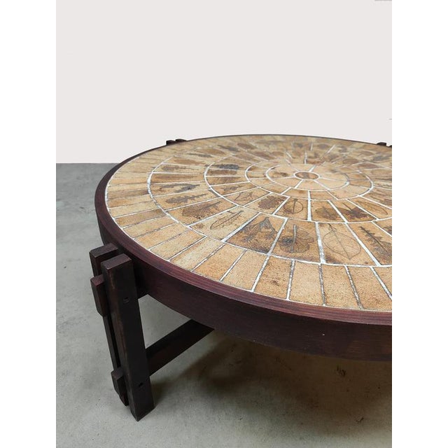 Vintage French Riviera Ceramic Coffee Table from Roger Capron, 1970s For Sale - Image 3 of 5