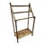 Hollywood Regency Gold Gilt Iron Towel Rack For Sale