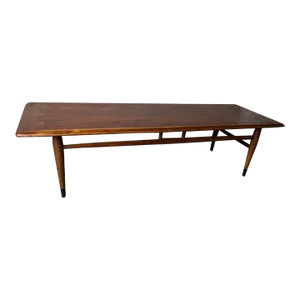 Lane Acclaim Mid Century Walnut Dovetail Rectangular Coffee Table.