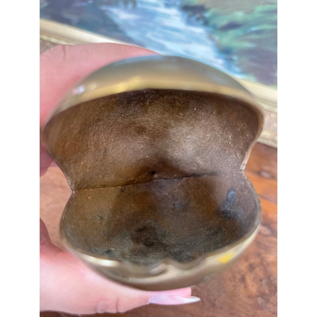 Mid-20th Century Solid Brass Toned Whale-Shaped Novelty Ashtray or Trinket Holder. For Sale - Image 9 of 10