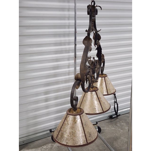 Ironware International Ironware International, Inc Victoria 3 Light Pendant Chandelier For Sale - Image 4 of 17