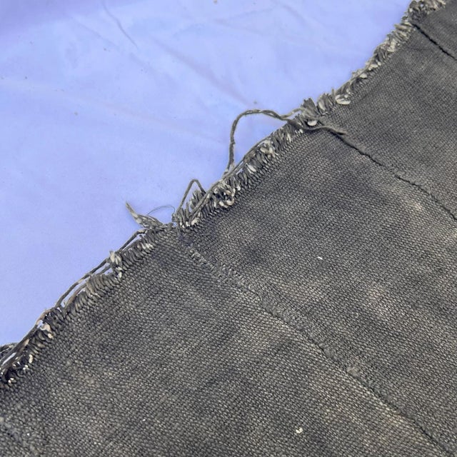Early 20th Century Black and White Mudcloth Textile Mali 66.5 x 41.25 For Sale - Image 9 of 10