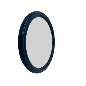 Vintage Space Age Blue Plastic Wall Mirror from Tiger Plastics Holland, 1970s