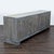 Gray washed finish with sculpted cabinet doors. Brand: Vanguard Furniture. Dimensions (in): 95W x 21D x 32H.