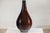 Ceramic Large Deep Mahogany Brown Artisan Ceramic Vase with Honeycomb Texture For Sale - Image 7 of 18