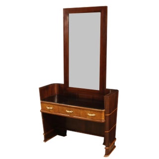 Italian Cheval Mirror in Wood, 1970 For Sale