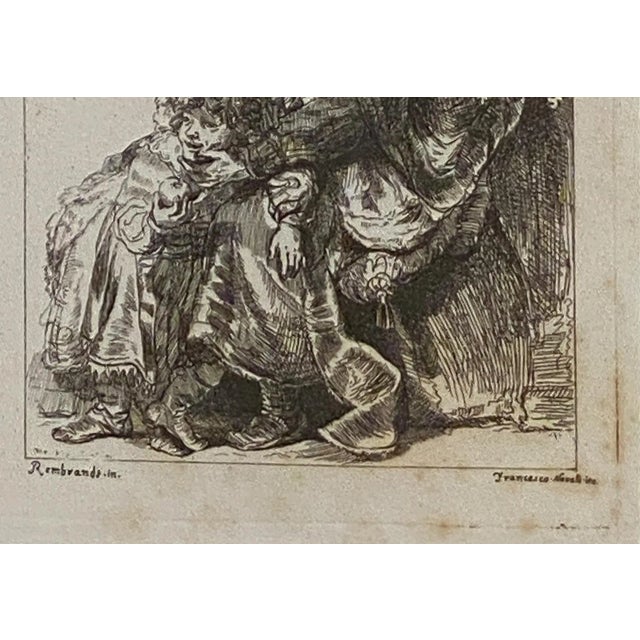 Baroque Late 18th Century Rembrandt Etching #20, by Francesco Novelli For Sale - Image 3 of 5