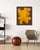 Contemporary Geometric, Abstract Oil and Cold, Wax Painting, Deep, Red, Bright Yellow by Stephen Cimini For Sale In New York - Image 6 of 6