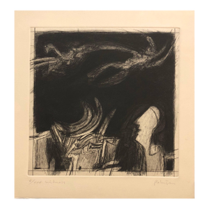Will PetersenBeat Artist "Witness" Lithograph Etching Lakeside Studio Chicago