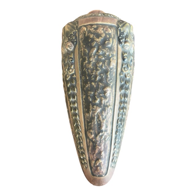 Art Pottery Roseville Florentine Wall Pocket 1924 12.5"h - Rare For Sale