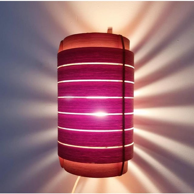 Well-keeped large pine wall light / sconce designed by Hans-Agne Jakobsson, Ellysett Markaryd, Sweden. Swedish Modern /...