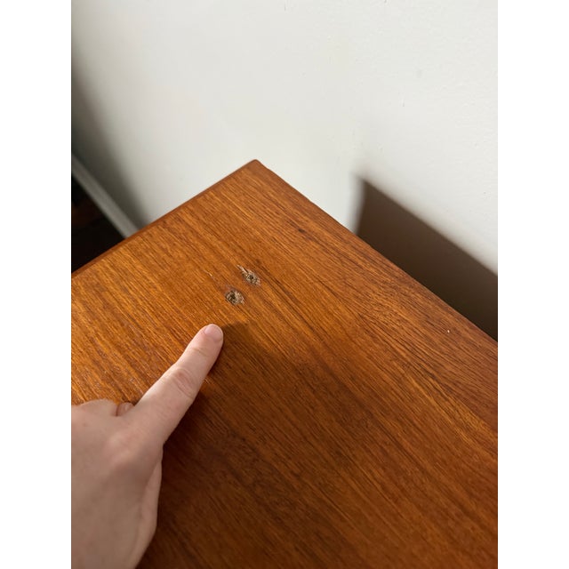 Vintage 1960s Danish Teak MCM Rolltop Secretary Desk Attributed to Egon Ostergaard For Sale - Image 11 of 12