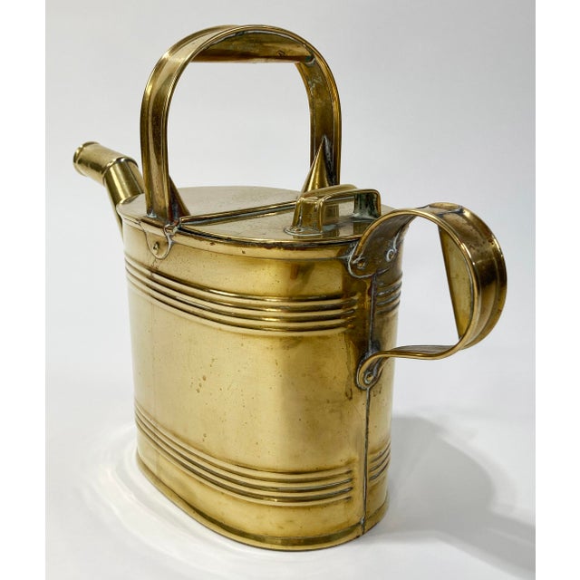 Antique English Brass Watering Can For Sale In Kansas City - Image 6 of 8