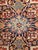Early 1900s Persian Heriz Rug, Hand-Knotted Wool, Geometric Design, Red & Navy, 6x10 For Sale - Image 9 of 14