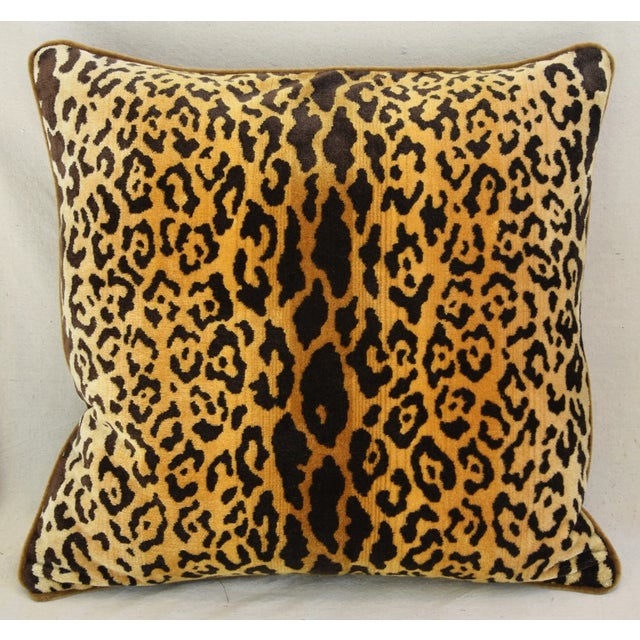 Large custom-tailored authentic Italian Scalamandré pillow in a luxurious 100% hand-loomed shimmering silk-blend plush...