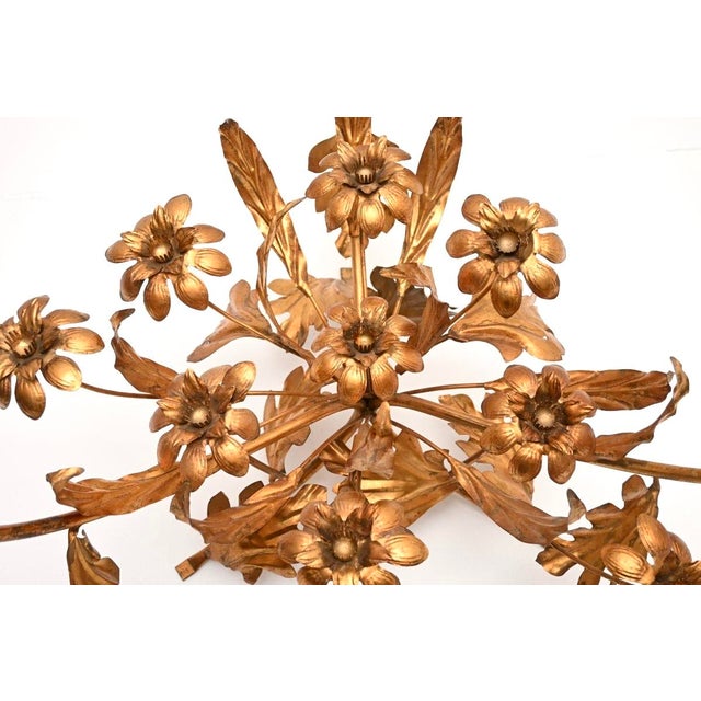 Vintage Gilt Metal Coffee Table by Hans Kogl, 1960 For Sale - Image 9 of 11