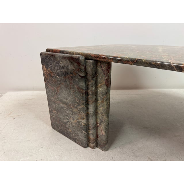 Sculptural Eye-Shaped Marble Coffee Table, 1980s For Sale - Image 6 of 15