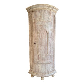 18th Century Swedish Baroque Corner Cabinet For Sale