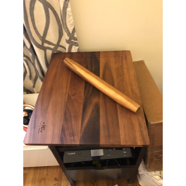Solid Black Walnut Rolling Pin and Cutting Board Chairish