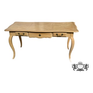Vtg. National Mt.Airy Country French Style Three Drawer Desk/Writing Table For Sale
