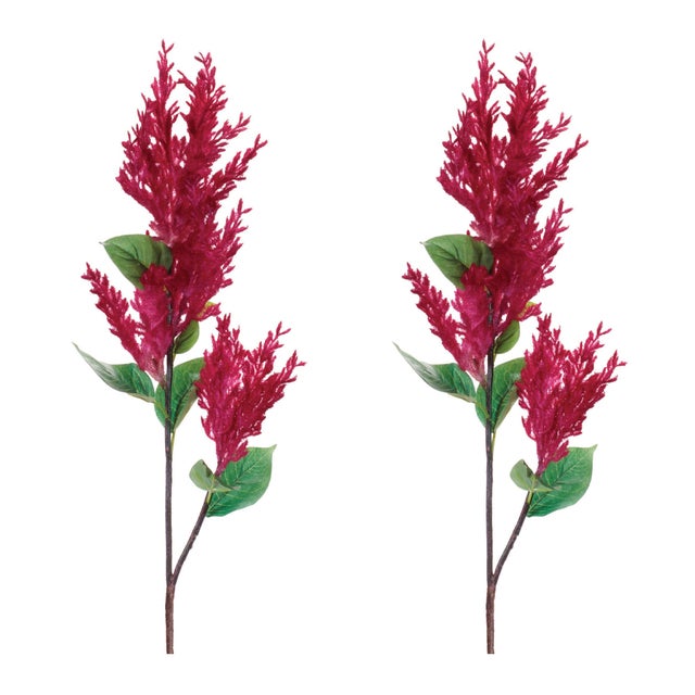 Contemporary Astilbe Floral Spray (Set of 2) For Sale - Image 3 of 3