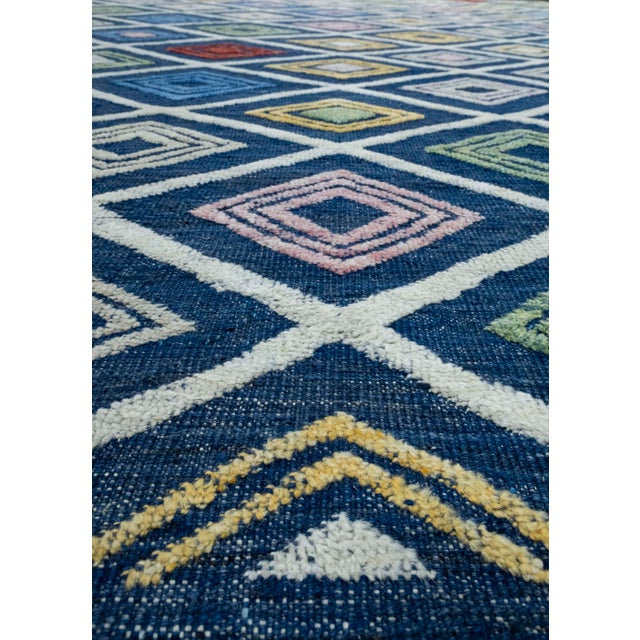 Early 21st Century Turkish Kilim Oriental Handmade Flatweave 9'3" x 12' #18541 For Sale - Image 5 of 8