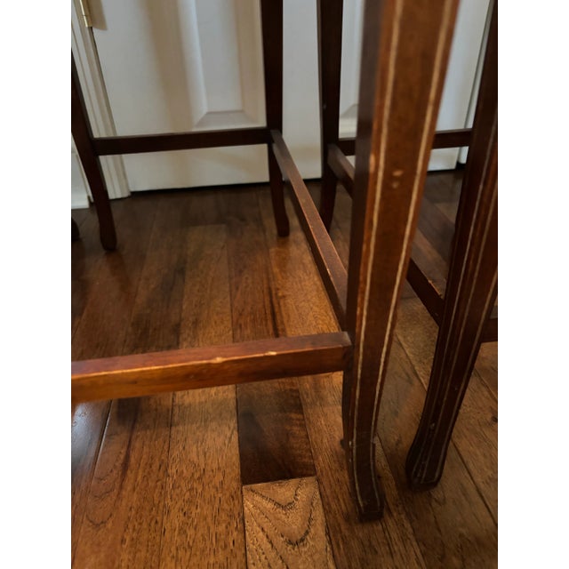 1940s Vintage Hand Painted Nesting Tables - Set of 3 For Sale - Image 12 of 12