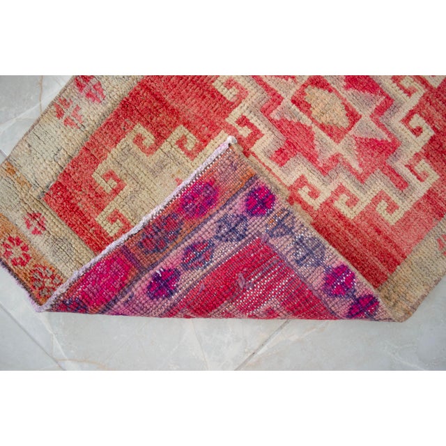 Hand-Knotted Narrow Runner Turkish Rug Hallway Decor- 2'1' X 12'3' For Sale - Image 13 of 15