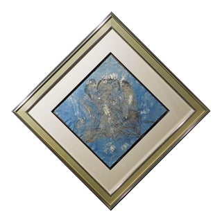 Tie Feng Jiang Untitled Women Original Painting on Rice Paper Hand Signed Framed For Sale