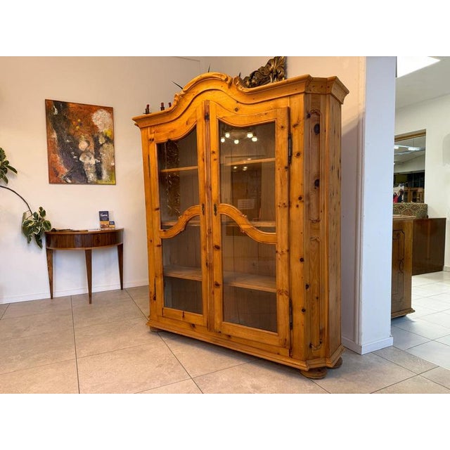 Swiss Pine Display Cabinet, 1960s For Sale - Image 14 of 14