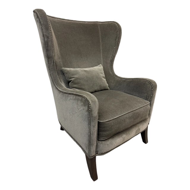 Massoud Furniture Nala Wing Chair For Sale