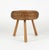 Beautiful midcentury round tripod stool or side table in wicker and wood by Tony Paul. Made in United States in the 1950s....