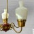 Wood Mid-Century Chandelier in Brass and Opal Glass, Sweden, 1950s For Sale - Image 7 of 14