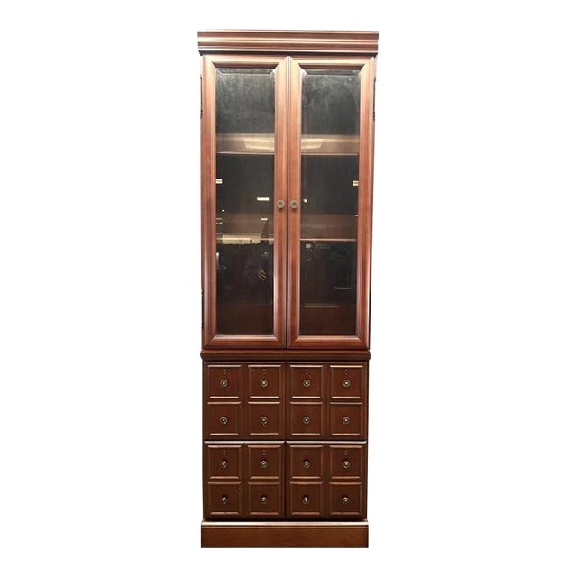 Vintage Bombay Company Apothecary Cabinet For Sale