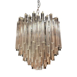 Murano Glass Chandelier in the style of Venini, 1970s For Sale