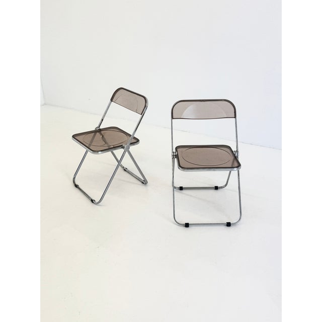 Vintage Plia Folding Chairs by Giancarlo Piretti for Anonima Castelli, 1970s, Set of 2 For Sale - Image 17 of 18