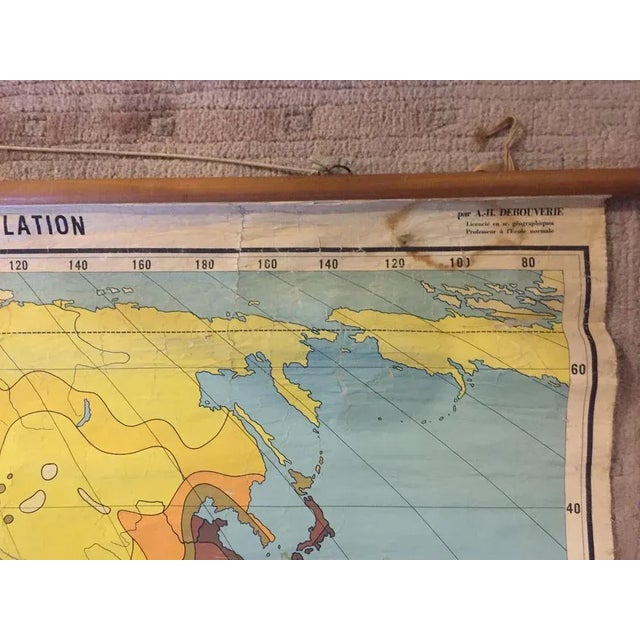 Population Density Map, 1960s, in Worn conditions. Designed 1960 to 1969