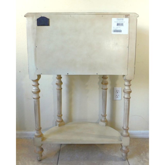 Pulaski Casa Cristina Ivory Painted Demilune Accent Table For Sale - Image 11 of 14