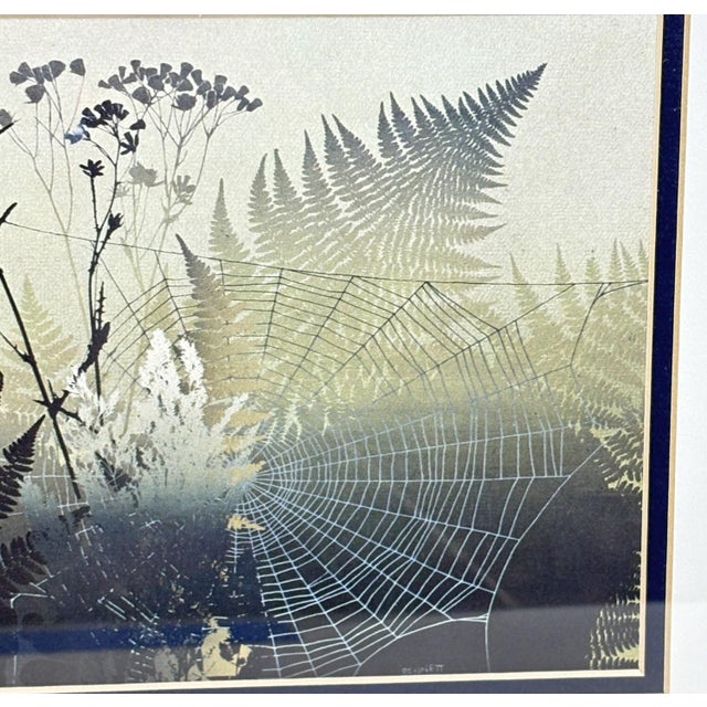 Realism 1960s "The Web" by Elton Bennett – Framed Offset Lithograph For Sale - Image 3 of 8