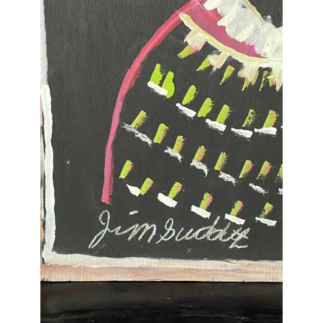 Jimmy Lee Sudduth Family Tryptic Folk Art Paintings For Sale - Image 9 of 12